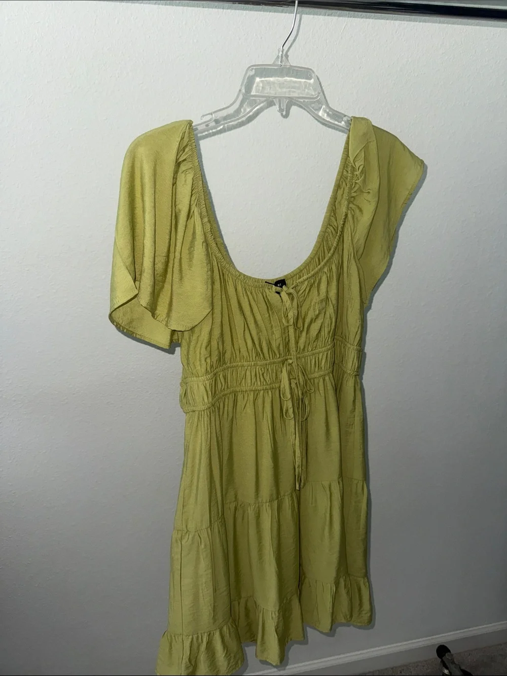 Blu Pepper Yellow Green Summer Dress - Picture 1 of 3